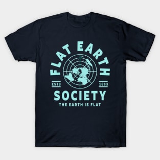 FLAT EARTH SHIRT, FLAT EARTH SOCIETY T-SHIRT, FLAT EARTHER T-Shirt